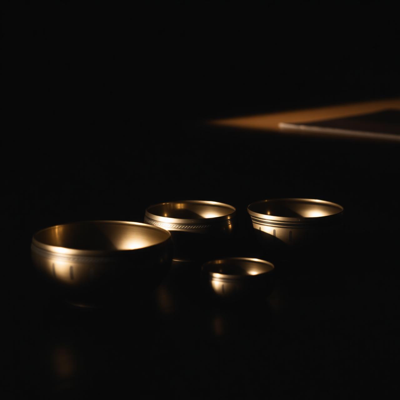 Singing bowls in candlelight — sound bath session Hampshire